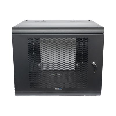 LINKEDPRO - Gabinete de Pared con Puerta Perforada, 635mm de Profundidad, 9U Rack de 19 in, Acero Reforzado