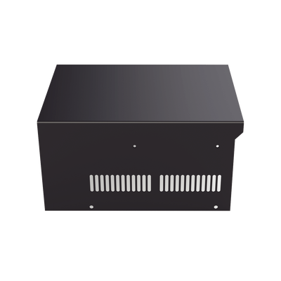 EPCOM INDUSTRIAL - Gabinete de acero en color negro, para usar como base con radio aéreo IC-A120 y fuente de alimentación SEC1223