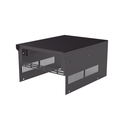 EPCOM INDUSTRIAL - Gabinete de acero en color negro, para usar como base con radio aéreo IC-A120 y fuente de alimentación SEC1223