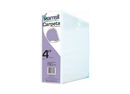 SAMSILL - Carpeta Vinil Samsill "D" Blanca 4" P/750 Hjs C/10
