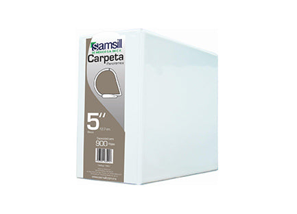 SAMSILL - Carpeta Vinil Samsill "D" Blanca 5" P/900 Hjs C/8