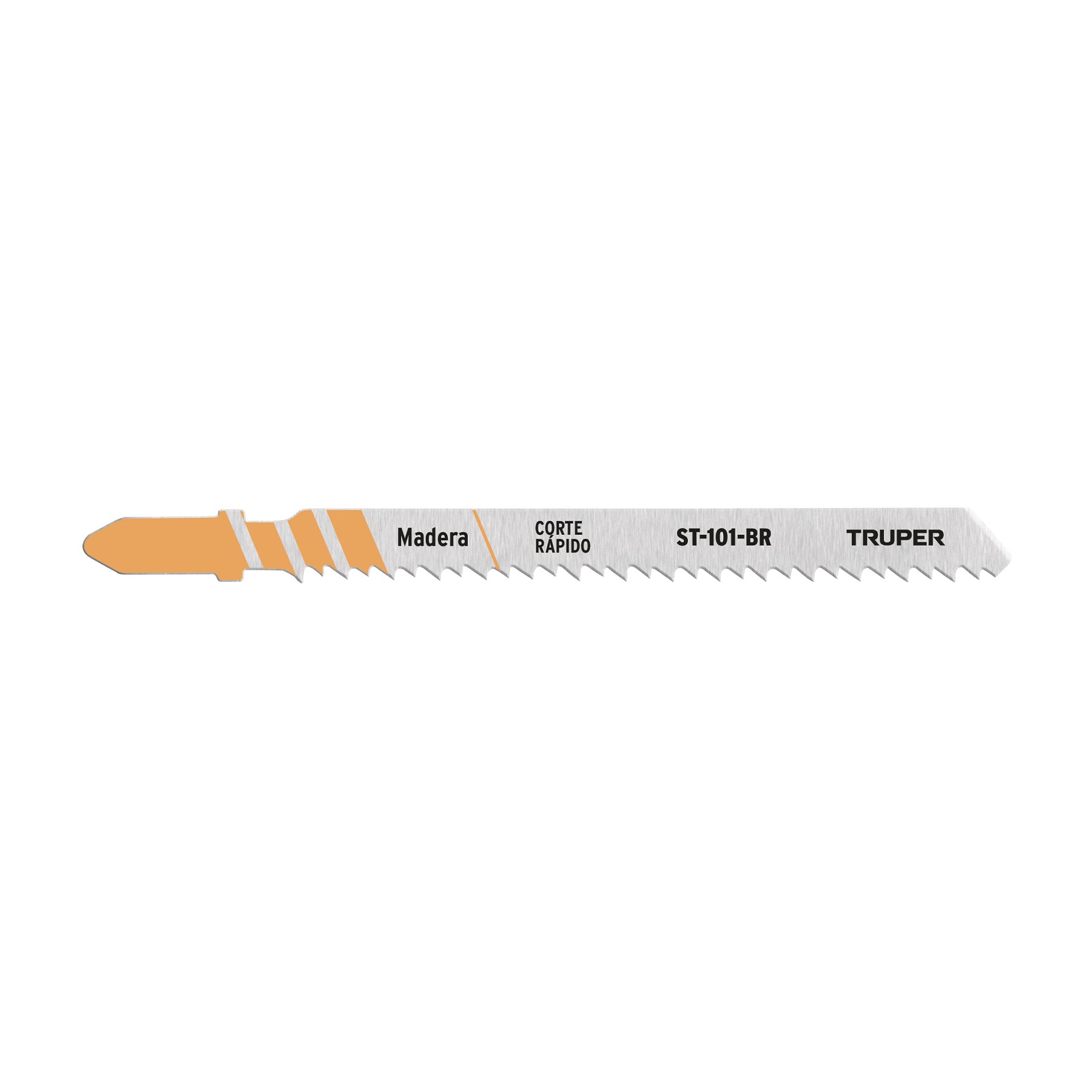 Blister con 5 seguetas 10 DPP zanco 'T' corte recto triplay