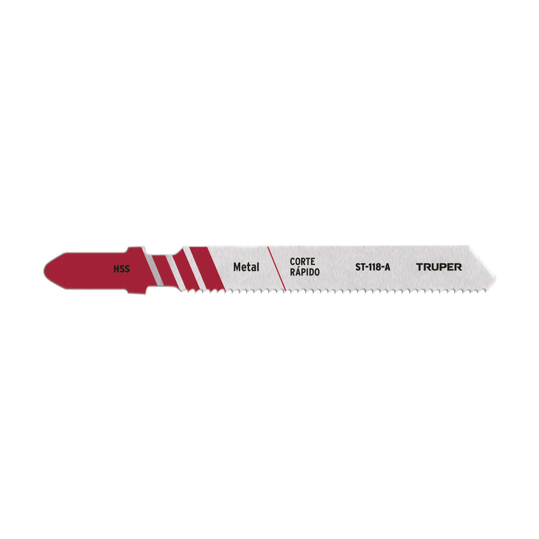 Blister con 5 seguetas 21 DPP zanco 'T' corte recto metal