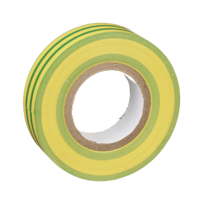 PANDUIT - Cinta Eléctrica STRONGHOLD para Aislar, de PVC, Uso Construcción General en Tierras Físicas, Grosor de 0.13 mm (5 mil), Ancho de 19.05 mm, y 20.12 m de Largo, Color Amarillo/Verde.