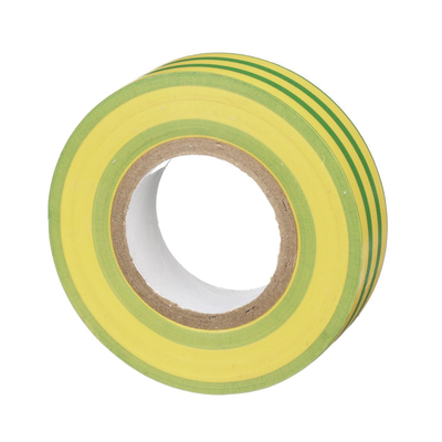 PANDUIT - Cinta Eléctrica STRONGHOLD para Aislar, de PVC, Uso Construcción General en Tierras Físicas, Grosor de 0.13 mm (5 mil), Ancho de 19.05 mm, y 20.12 m de Largo, Color Amarillo/Verde.