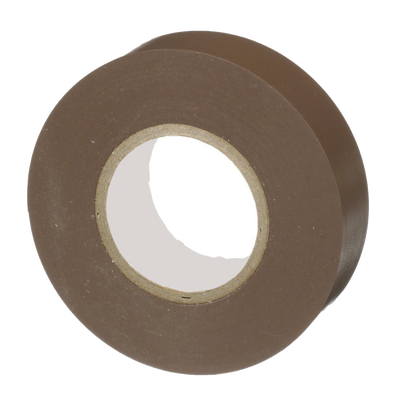 PANDUIT - Cinta Eléctrica STRONGHOLD para Aislar, de PVC, Uso General Reparación y Mantenimiento, Grosor de 0.18mm (7 mil), Ancho de 19mm, y 20.12m de Largo, Color Café