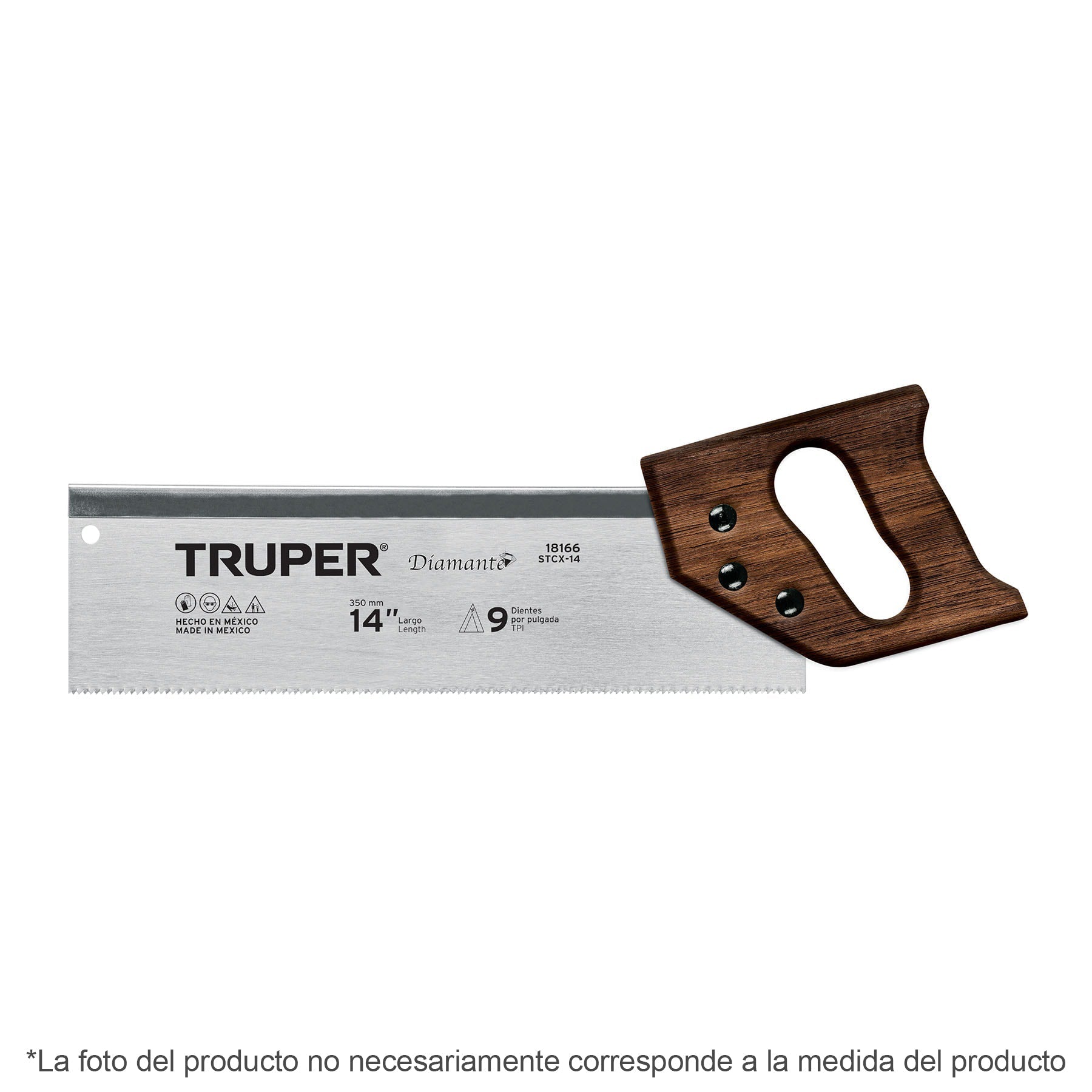 Serrucho de costilla 12' Diamante, 12 DPP, TRUPER