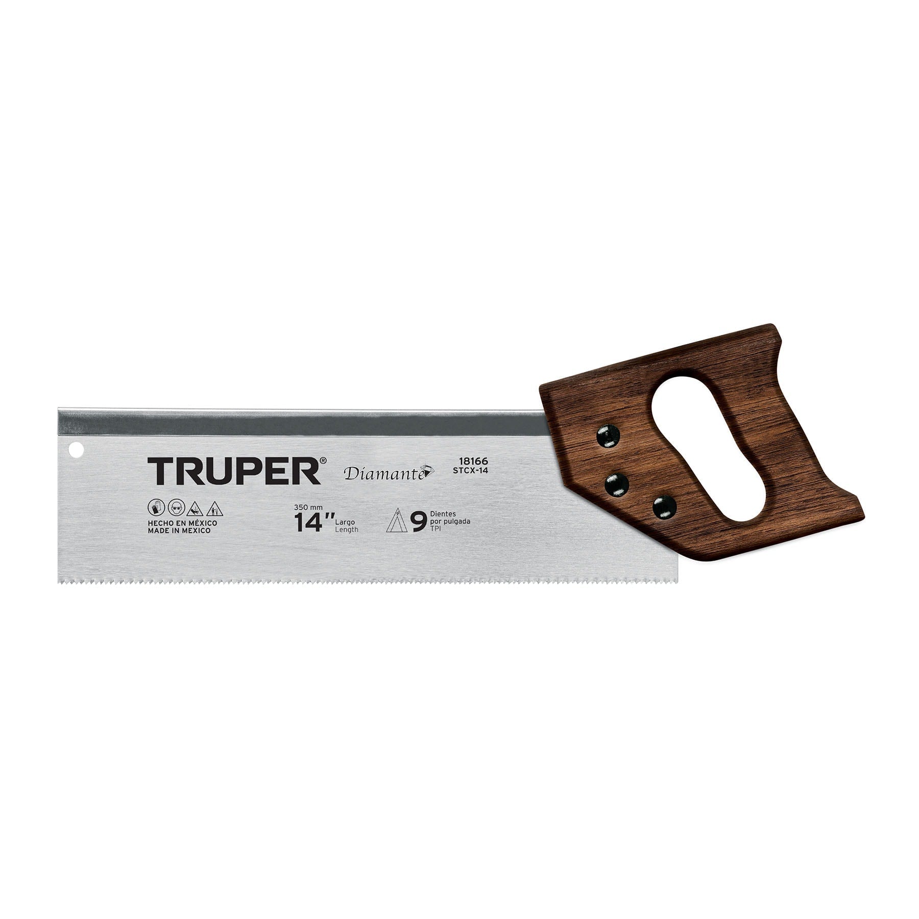 Serrucho de costilla 14' Diamante, 12 DPP, TRUPER