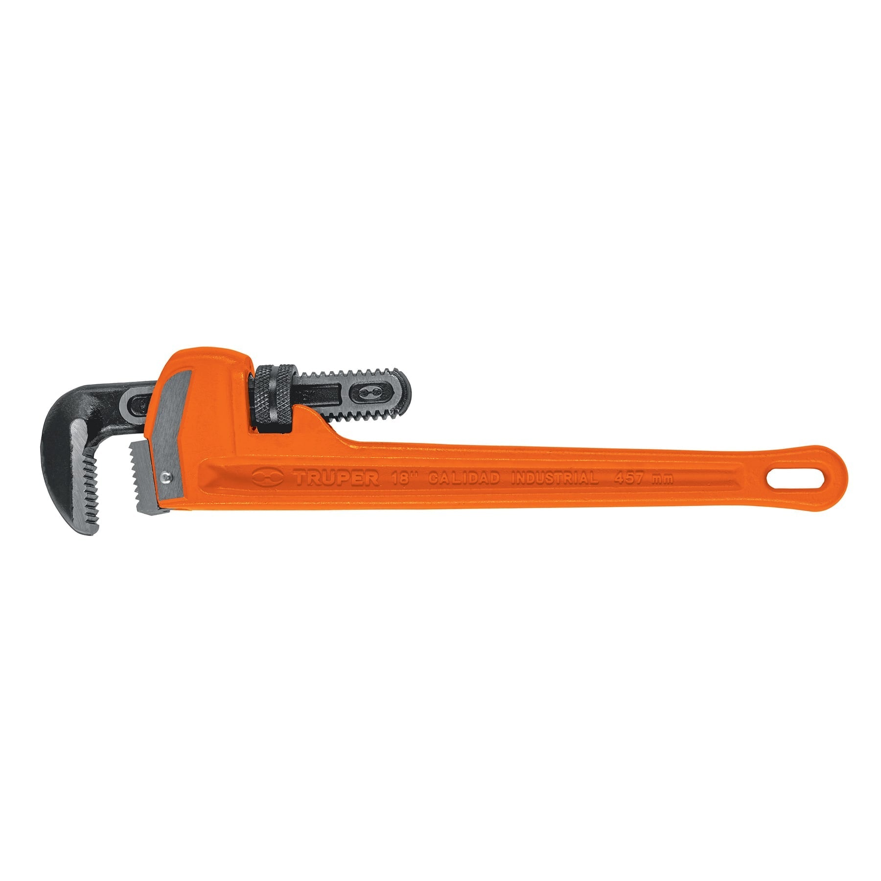 Llave stilson 18' cuerpo robusto de hierro ductil, Truper