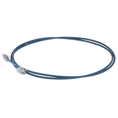 PANDUIT - Patch Cord Cat6A, Diametro Reducido 28 AWG, Blindado S/FTP, CM/LS0H, 0.20 Metros (0.66 Pies), Color Azul