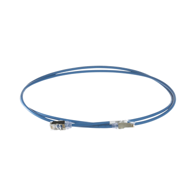 PANDUIT - Patch Cord Cat6A, Diametro Reducido 28 AWG, Blindado S/FTP, CM/LS0H, 15 Metros (49.21 Pies), Color Azul