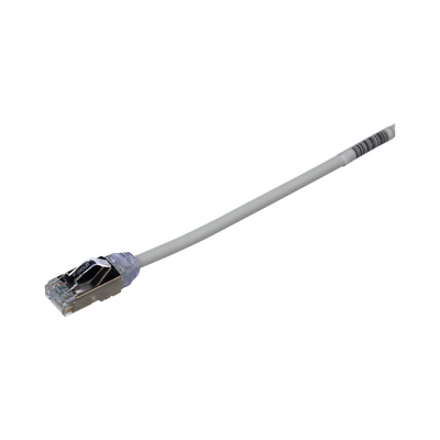 PANDUIT - Patch Cord Cat6A, Diametro Reducido 28 AWG, Blindado S/FTP, CM/LS0H, 15 Metros (49.21 Pies), Color Gris