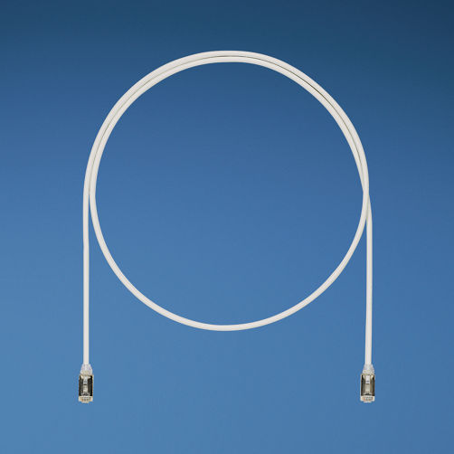 PANDUIT - Patch Cord Cat6A, Diametro Reducido 28 AWG, Blindado S/FTP, CM/LS0H, 1.5 Metros (4.92 Pies), Color Gris
