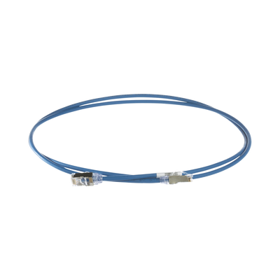 PANDUIT - Patch Cord Cat6A, Diametro Reducido 28 AWG, Blindado S/FTP, CM/LS0H, 1 Metro (3.28 Pies), Color Azul