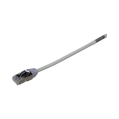 PANDUIT - Patch Cord Cat6A, Diámetro Reducido 28 AWG, Blindado S/FTP, CM/LS0H, 3 Metros (9.84 Pies), Color Gris