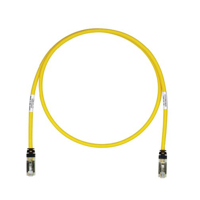 PANDUIT - Patch Cord Cat6A, Blindado S/FTP, CM/LS0H, 1.5 Metros (4.92 Pies), Color Amarillo