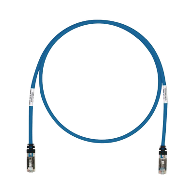 PANDUIT - Patch Cord Cat6A, Blindado S/FTP, CM/LS0H, 10 Metros (32.81 Pies), Color Azul
