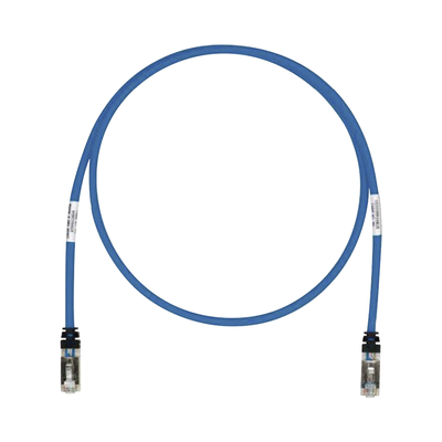 PANDUIT - Patch Cord Cat6A, Blindado S/FTP, CM/LS0H, 0.61 Metros (2 Pies), Color Azul