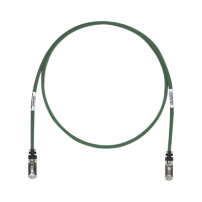 PANDUIT - Patch Cord Cat6A, Blindado S/FTP, CM/LS0H, 2.13 Metros (7 Pies), Color Verde