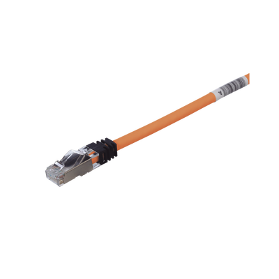 PANDUIT - Patch Cord Cat6A, Blindado S/FTP, CM/LS0H, 2.13 Metros (7 Pies), Color Naranja