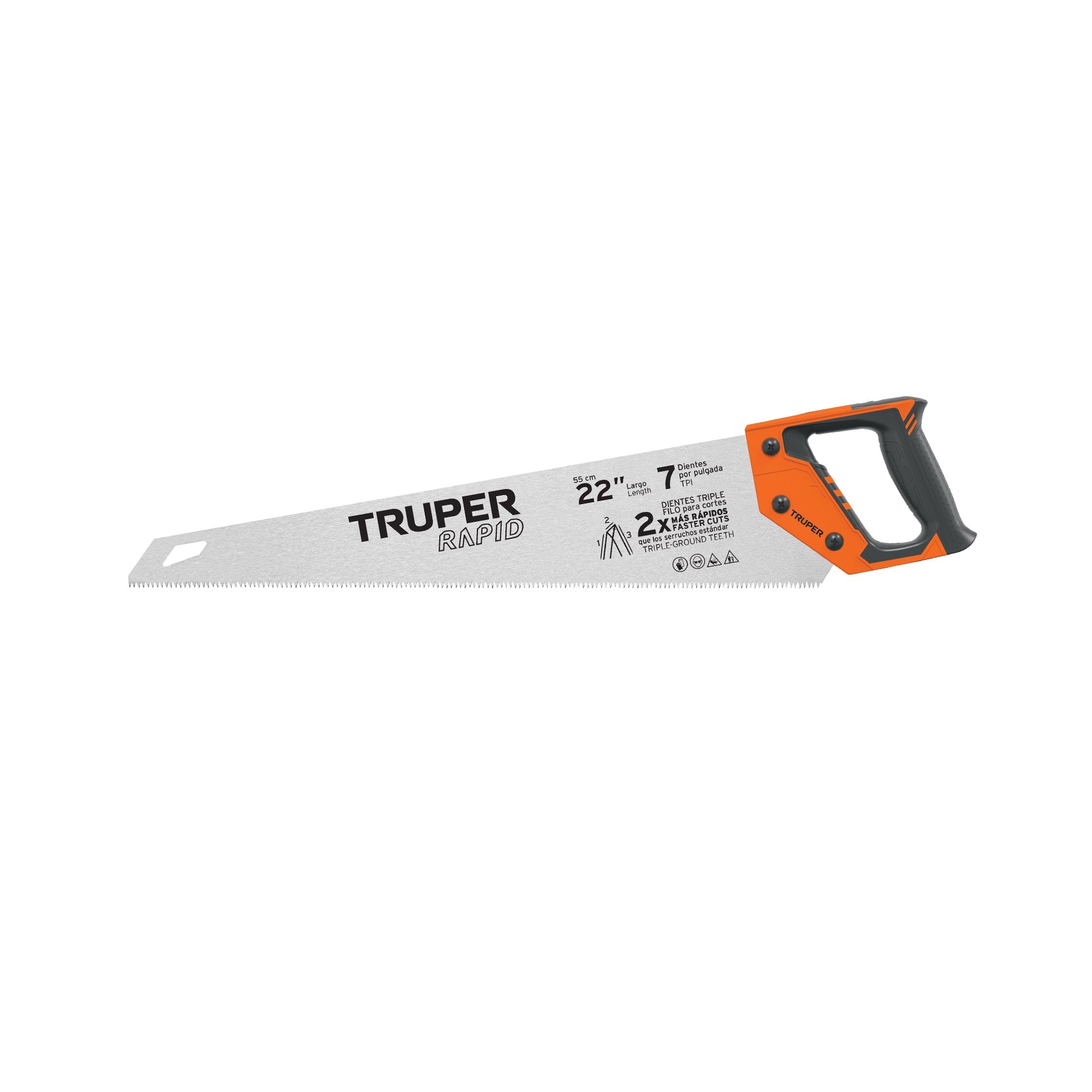 Serrucho Rapid 22', 7 DPP, mango Comfort grip, Truper