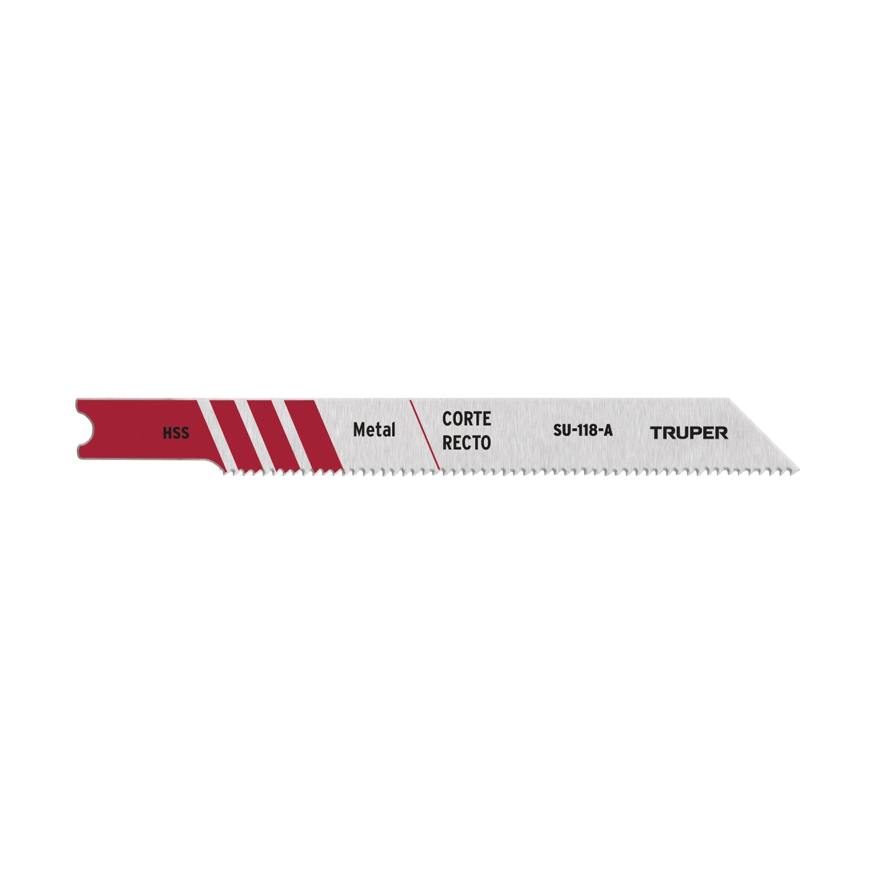Blister con 5 seguetas 24 DPP zanco 'U' corte recto metal