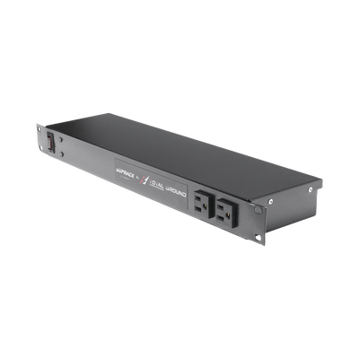 TOTAL GROUND - Tomacorriente de 10 contactos para 220 Vca con Supresor de picos tipo "A" de 40 kA, Diseñado para Montaje en Rack de 19".