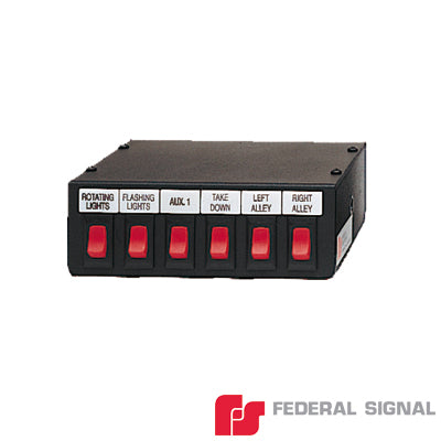 FEDERAL SIGNAL - Conjunto de 6 Interruptores para Barra de Luces.