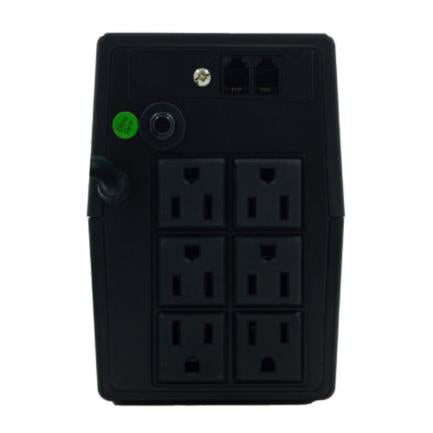 SMARTBIIT - UPS Smartbitt Smart Interactive NB750 750VA/375 Watts 6 Contactos Protección de Línea Telefónica RJ-11