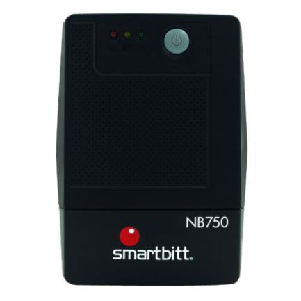SMARTBIIT - UPS Smartbitt Smart Interactive NB750 750VA/375 Watts 6 Contactos Protección de Línea Telefónica RJ-11