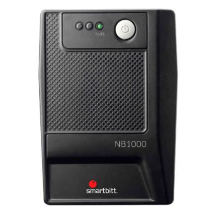 SMARTBIIT - UPS Smartbitt Smart Interactive SBNB1000USB 1000VA/500 Watts 6 Contactos Protección de Línea Telefónica RJ-1 Puerto USB