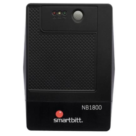 SMARTBIIT - UPS Smartbitt Smart Interactive NB1800 1800VA/900 Watts 8 Contactos Protección de Línea Telefónica RJ-11 Puerto USB