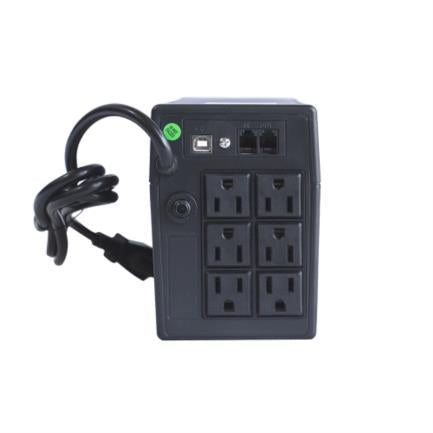SMARTBIIT - UPS Smartbitt Smart Interactive 900 900VA/450Watts 6 Contactos Protección Línea Telefónica RJ-11