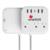 SMARTBIIT - Supresor de Picos Smartbitt SBSS-B3-5U 3 Contactos y 5 Puertos USB