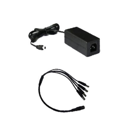 SAXXON - Kit Fuente de Poder y Divisor Energía Saxxon PSU1205DPAQD 12 V DC 5 Amperes