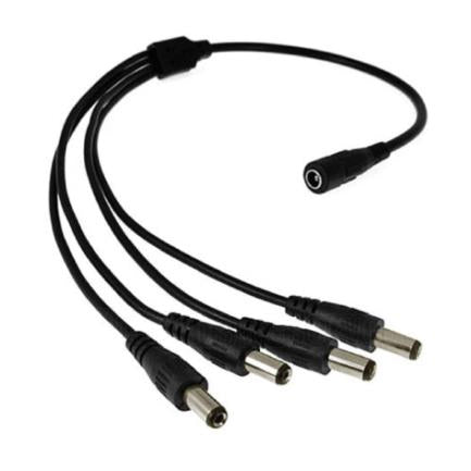SAXXON - Divisor de Energía Saxxon PSUWB07 Tipo Pulpo 4 Conectores Macho 2.1mm 1 Conector Hembra