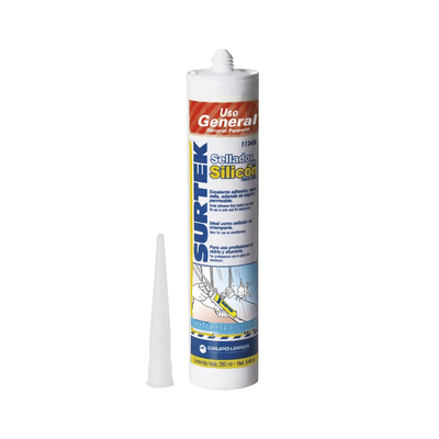 SURTEK - Silicón Sellador Transparente de Uso General (280 ml).