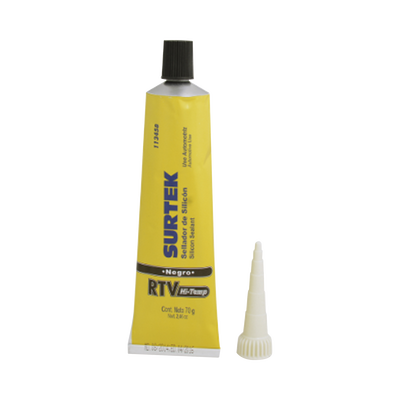 SURTEK - Silicón para Altas Temperaturas /Color Negro/ Tubo 70 g.