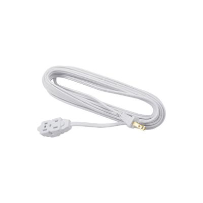 SURTEK -  Extensión Eléctrica Doméstica de 6 metros / 127 V CA 8 A Máximo / Color Blanco.
