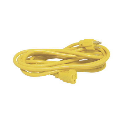 SURTEK - Extensión Eléctrica de Uso Rudo Aterrizada 30 metros / Color Amarillo.