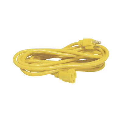 SURTEK - Extensión Eléctrica de Uso Rudo Aterrizada 30 metros / Color Amarillo.