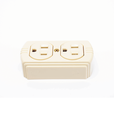 SURTEK - Contacto Dúplex 127 Vca, 15 A Max. Para Sobreponer (Sin perforar la superficie).