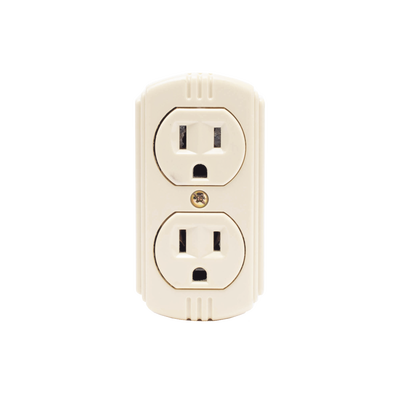 SURTEK - Contacto Dúplex 127 Vca, 15 A Max. Para Sobreponer (Sin perforar la superficie).