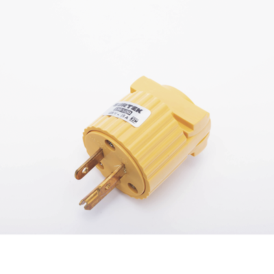 SURTEK - Clavija con Abrazadera Plástica Aterrizada  / 127 V CA 15 A Max.  / Fabricada en Plastico ABS.