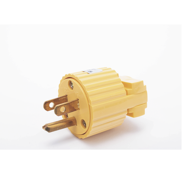 SURTEK - Clavija con Abrazadera Plástica Aterrizada  / 127 V CA 15 A Max.  / Fabricada en Plastico ABS.