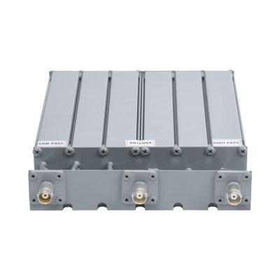 EPCOM INDUSTRIAL - Duplexer SYSCOM en UHF, 6 Cav. 490-520 MHz, 50 Watt, 5 MHz Sep. Rechazo de Banda, BNC Hembras.