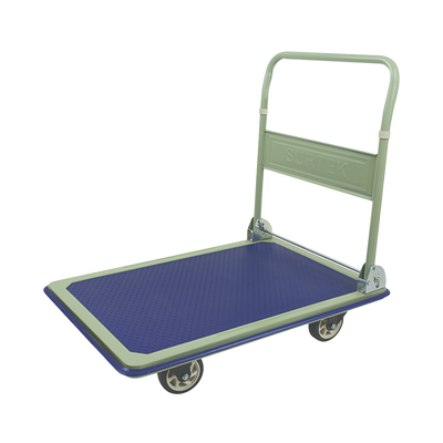 SURTEK - Carro Plataforma con capacidad 300 Kg / Base metálica resistente con protección plástic / 4 Ruedas TPR duraderas."