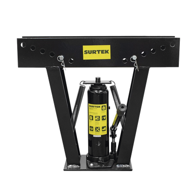 SURTEK - Doblatubos hidráulico de 1/2" a 2" incluye dados con medidas, capacidad 12 toneladas.