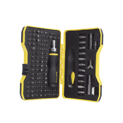 SURTEK - Juego de 101 puntas intercambiables con accesorios en juego, incluye destornillador tipo matraca.