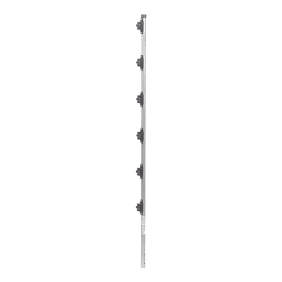 EPCOM INDUSTRIAL - Poste con 6 Aisladores de PASO  para Cerca Electrificada. Tubo Galva. de 1.4m, cal. 18 de 1" Diam. (Sin pintar).